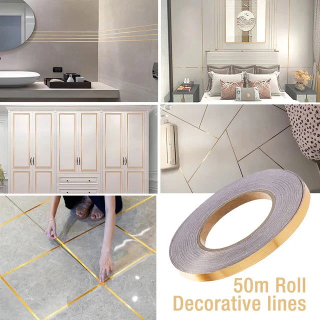 Sliver । Self-Adhesive 1-Line Waterproof Tiles Gap Tape (1x5000 cm) । CN-15 - Image 8