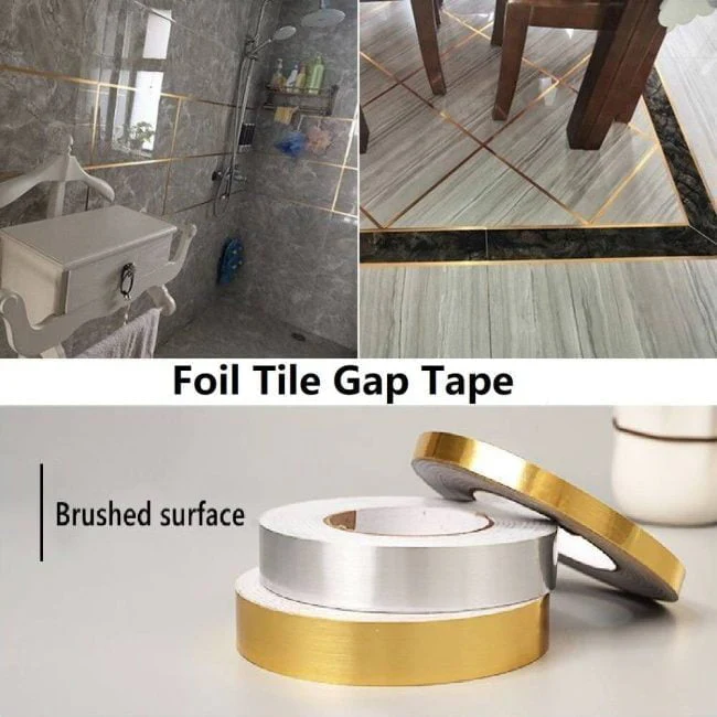 Sliver । Self-Adhesive 1-Line Waterproof Tiles Gap Tape (1x5000 cm) । CN-15 - Image 10