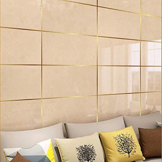 Golden । Self-Adhesive 1-Line Waterproof Tiles Gap Tape (1x5000 cm) । CN-15 - Image 18