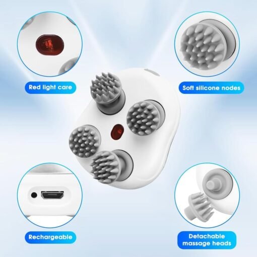 Smart Scalp Massager with Red Leaser । CN-81 - Image 3