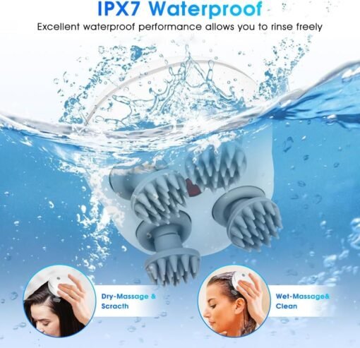 Smart Scalp Massager with Red Leaser । CN-81 - Image 2