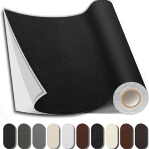Black । Self-Adhesive PU Leather Repair Patch (5 sq. ft. / 13.5x54 inch) । CN-74