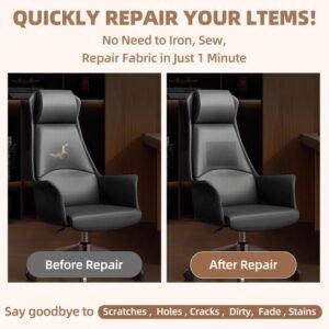 Alternative view of Chocolate । Self-Adhesive PU Leather Repair Patch (5 sq. ft. / 13.5x54 inch) । CN-74