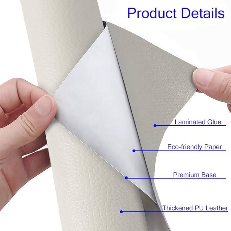 Cream White । Self-Adhesive PU Leather Repair Patch (5 sq. ft. / 13.5x54 inch) । CN-74 - Image 2