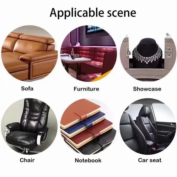 Cream White । Self-Adhesive PU Leather Repair Patch (5 sq. ft. / 13.5x54 inch) । CN-74 - Image 5