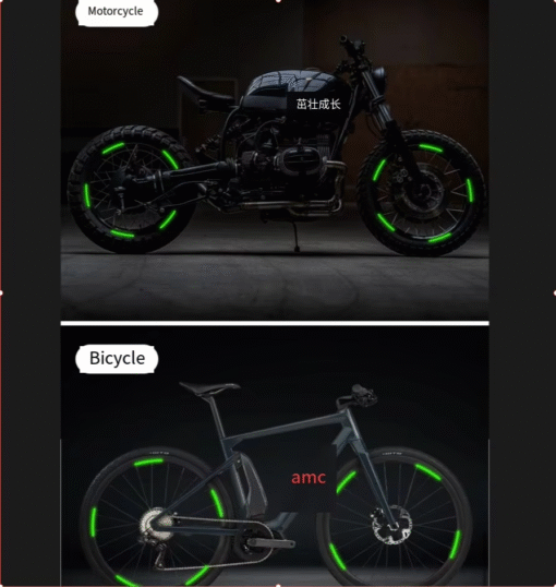 40 PCs । Self-Adhesive Luminous Wheel Rim Sticker । CN-86 - Image 4