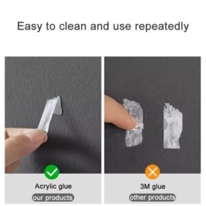 Alternative view of 32 PCs । Self-Adhesive Transparent Cable Clip । CN-77