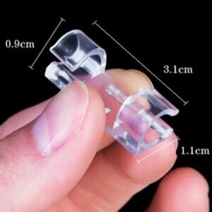 Alternative view of 16 PCs । Self-Adhesive Transparent Cable Clip । CN-77